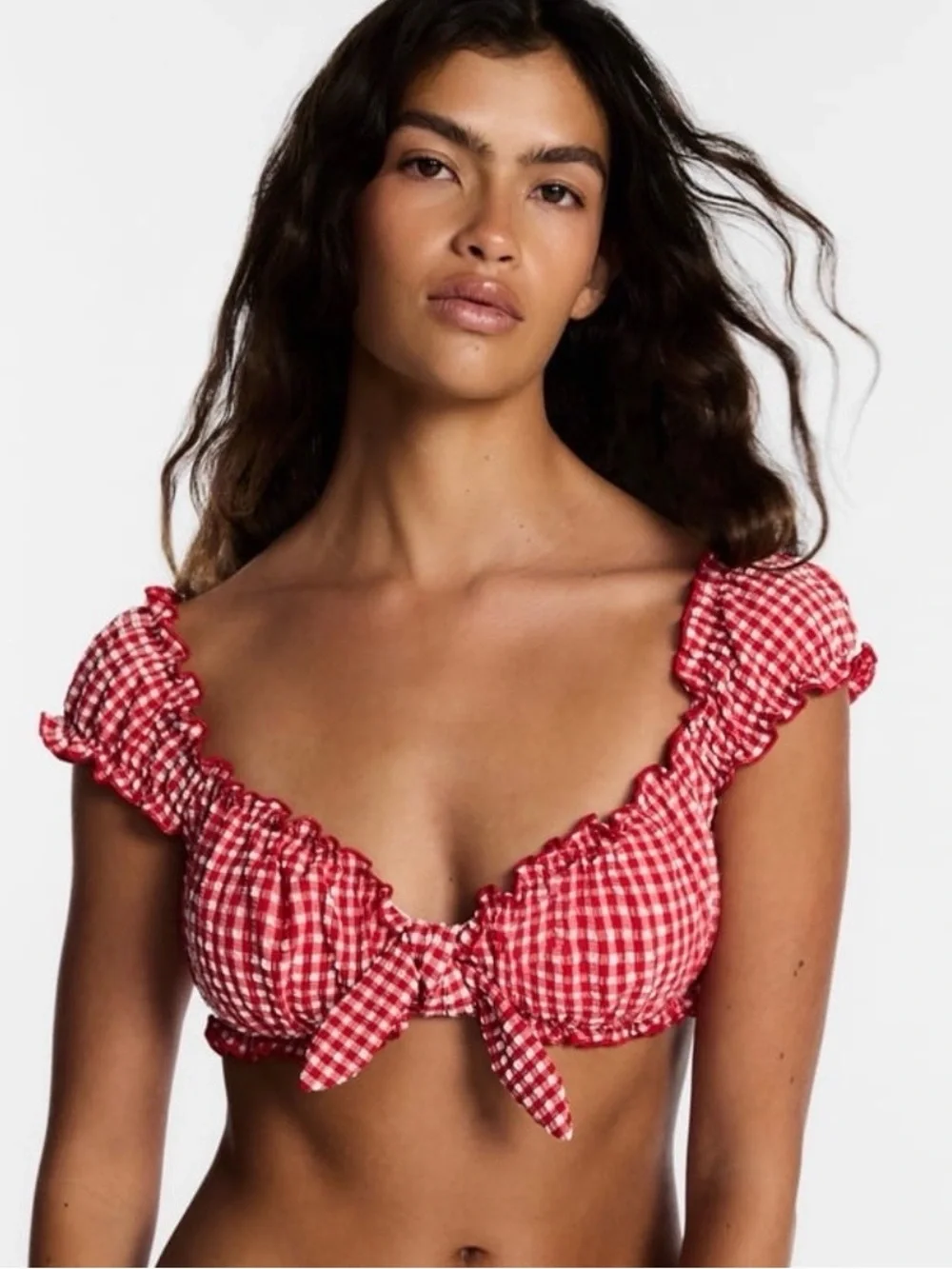 Lee x Kacey Musgraves Gingham Bikini Top